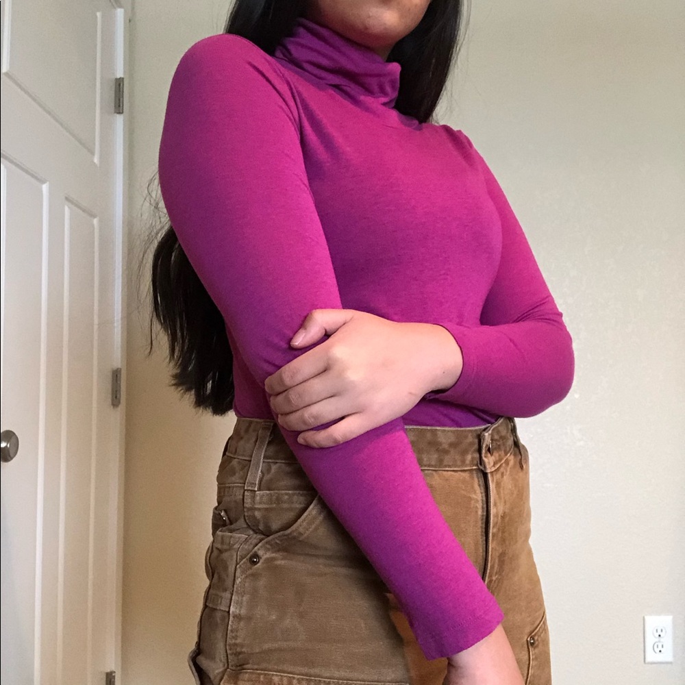 Vintage Old Navy Magenta Turtleneck Long Sleeve 💖